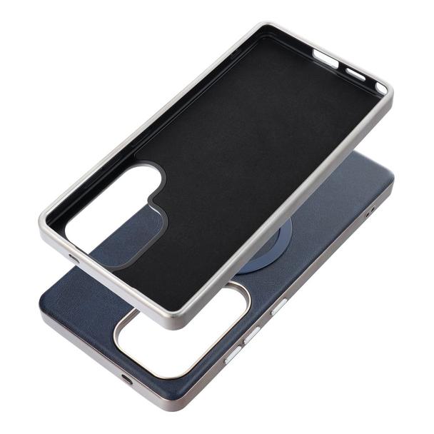 Futerał do Samsung A17 Gentleman Mag Cover zgodny z MagSafe granatowy