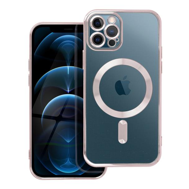 Futerał do iPhone 12 PRO Electro Mag Cover zgodny z MagSafe złoty róż