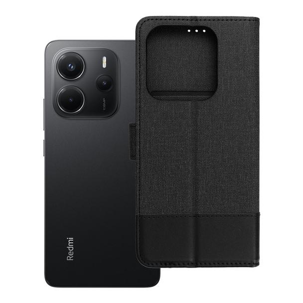 Etui z klapką na Xiaomi Redmi Note 14 5G Gomma Book czarne