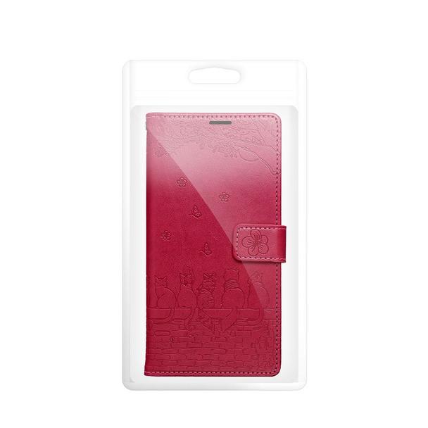 Etui z klapką na Redmi NOTE 15 PRO 4G Mezzo Book koty czerwone