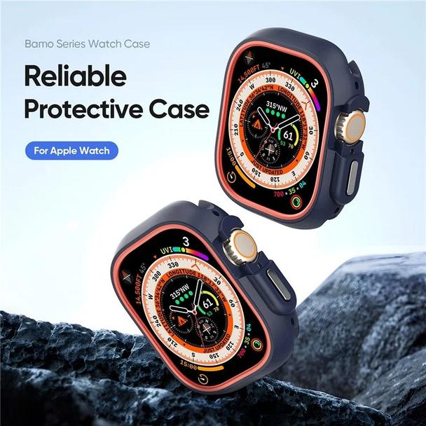 DUX DUCIS futerał BAMO do Apple Watch Ultra / Ultra 2 49 mm czarno pomarańczowy