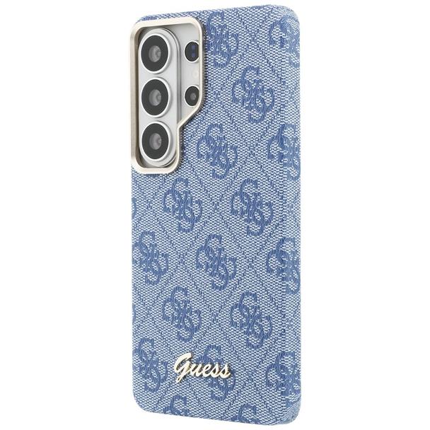GUESS futerał do SAMSUNG S26 Ultra GUHMS26L5P4FWMSB (4G Script MagSafe) niebieski