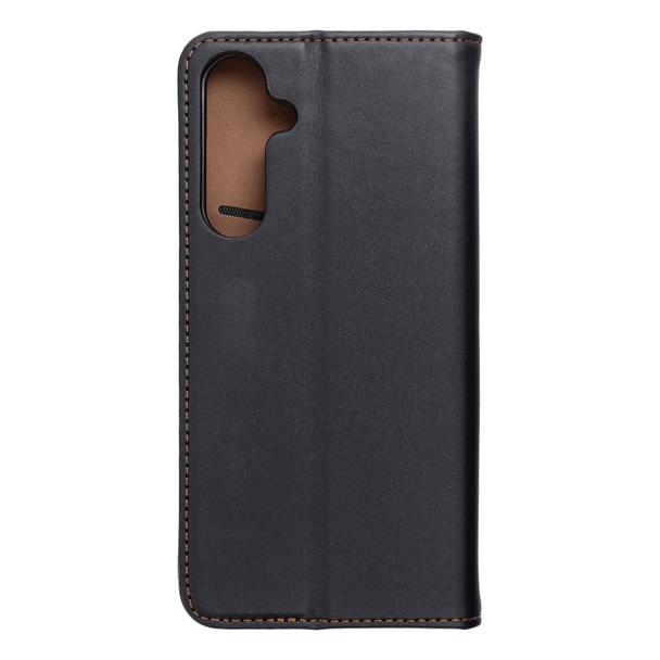 Etui z klapką na Samsung A55 5G Smart Pro Book skórzane czarne