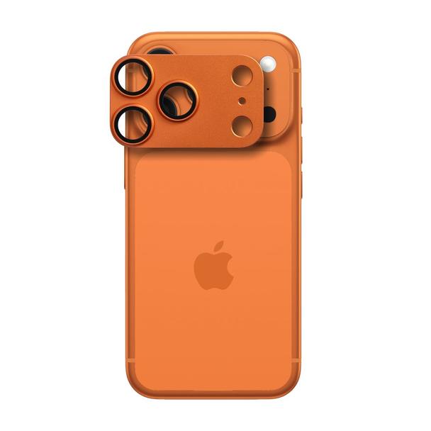 Szkło hartowane na aparat AR+AF Full Metal do IPHONE 17 PRO pomarańczowe