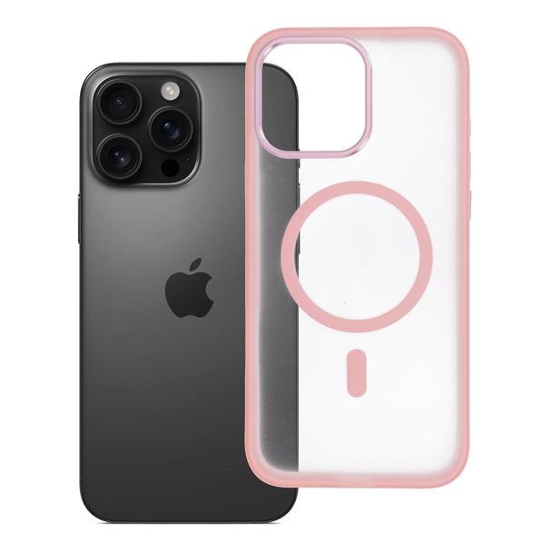 Futerał do iPhone 16 PRO MAX Flexline Mag Cover zgodny z MagSafe różowy