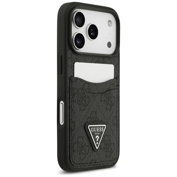 GUESS futerał do IPHONE 17 Pro GUHCP17LP4TPK (4G Double Card Triangle) czarny