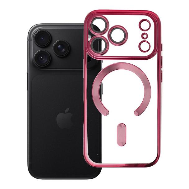 Etui na iPhone 18 Pro / 17 Pro Electro Mag Cover zgodne z MagSafe burgundowy