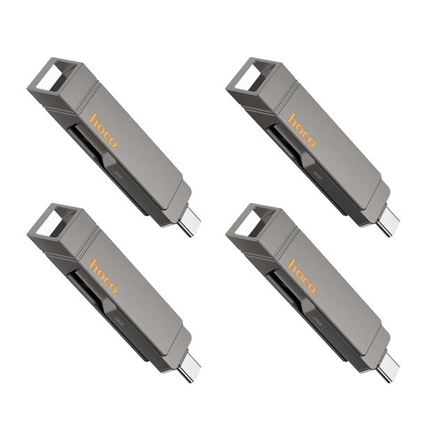 Pendrive 32GB USB 3.2 (USB A + USB C) Hoco UD15 szary