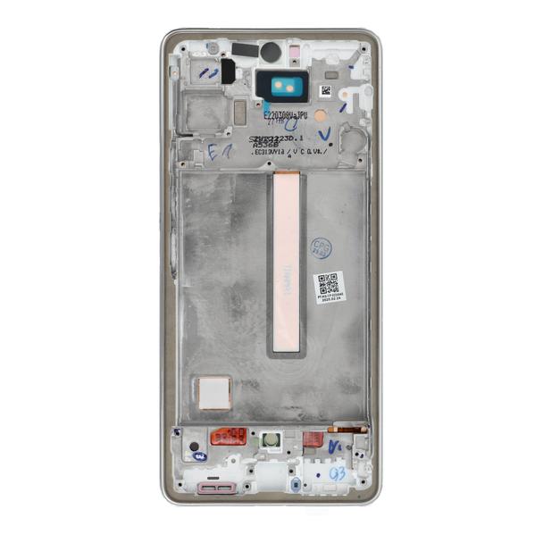 Wyświetlacz LCD do SAMSUNG A53 A536 HARD OLED z ramką srebrny