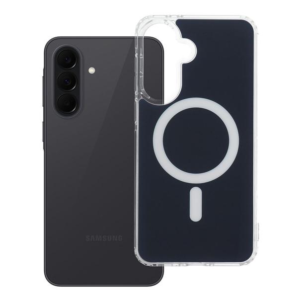 Etui na Samsung A37 Clear Fusion Mag Cover zgodne z MagSafe granatowe