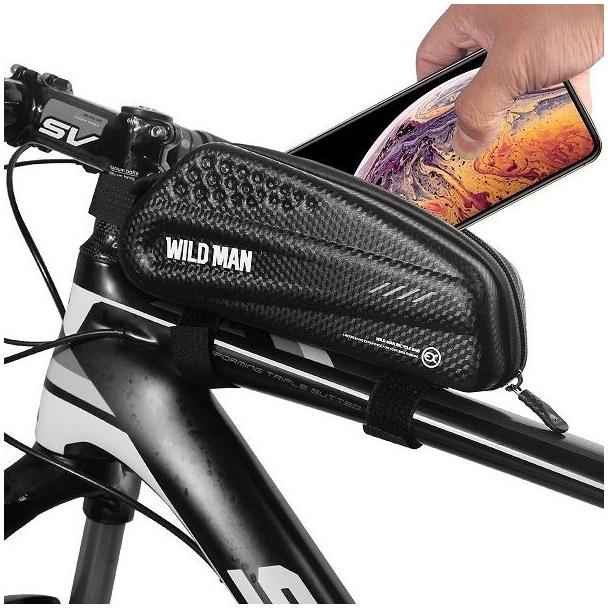 WILDMAN sakwa rowerowa na ramę na zamek 1L EX czarna