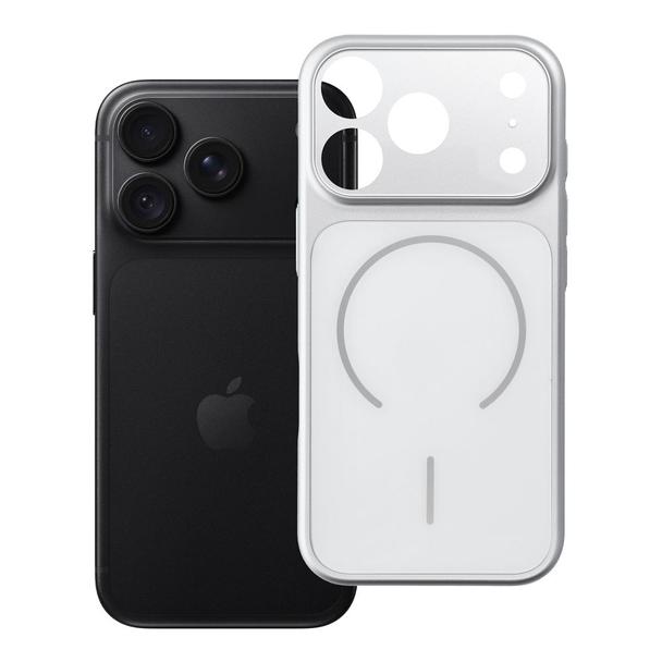 Etui na iPhone 18 Pro / 17 Pro Make 18 zgodne z MagSafe srebrne