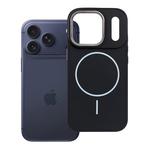 Futerał do iPhone 17 PRO Frame Mag Cover zgodny z MagSafe czarny