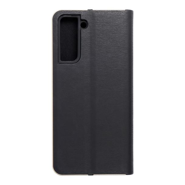 Etui z klapką na Samsung S21 Luna Book Gold czarne