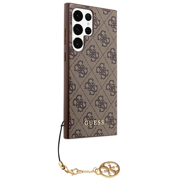 GUESS futerał do SAMSUNG S24 Ultra GUHCS24LGF4GBR (4G Charm) brązowy