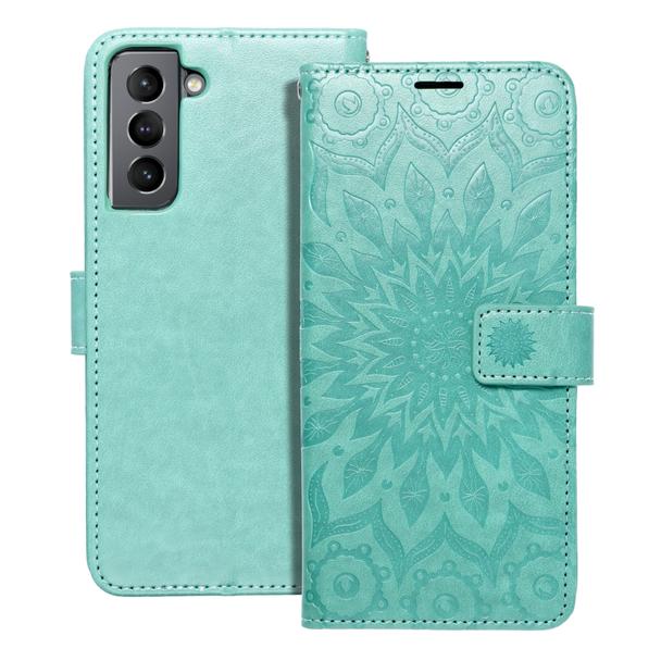 Etui z klapką na Samsung S21 Mezzo Book mandala zielone
