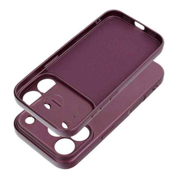 Etui na iPhone 18 Pro Max / 17 Pro Max Metallic burgundowy