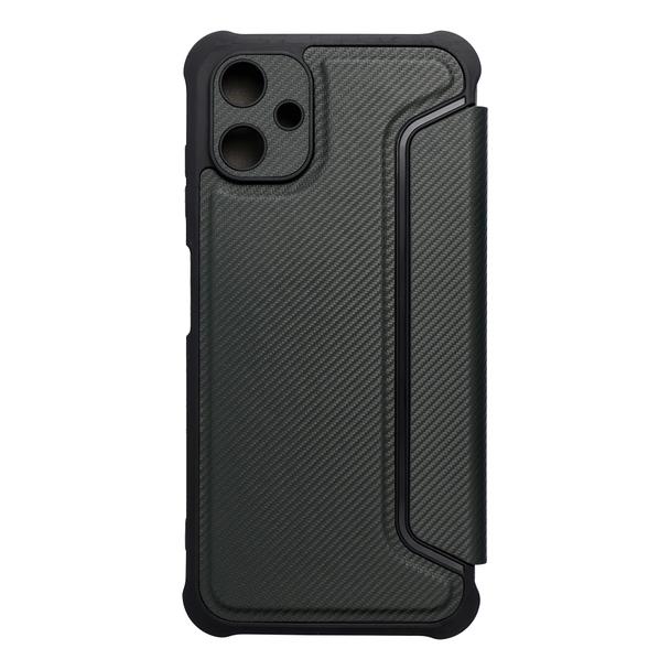 Etui z klapką na Samsung A06 Razor Book ciemnozielone