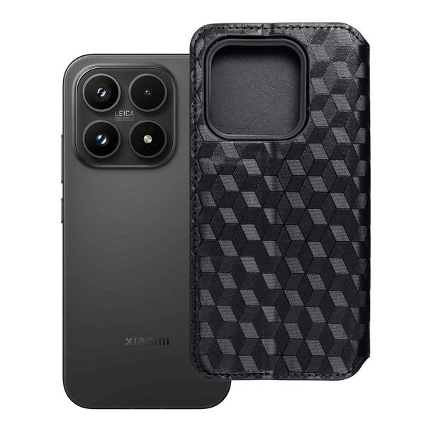 Etui z klapką na Xiaomi 17 Cubic Book czarne