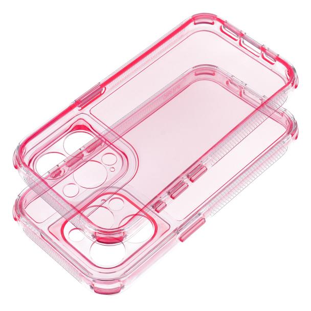 Futerał do iPhone 13 Matrix Clear pudrowy róż