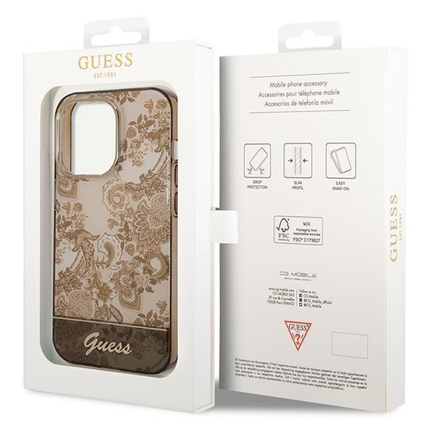 GUESS futerał do IPHONE 14 Pro Max GUHCP14XHGPLHC (IML Electro Cam TDJ) ochra