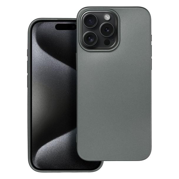 Futerał do iPhone 15 PRO MAX Metallic szary