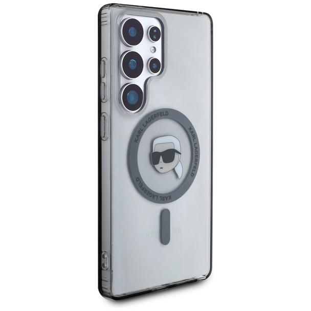 KARL LAGERFELD futerał do SAMSUNG S25 Ultra KLHMS25LHLSKIK (Magnetic IML Metal K. Heads) czarny