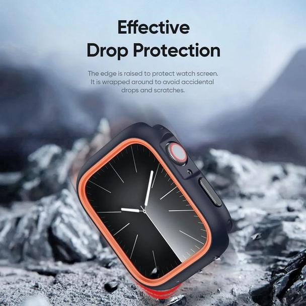 DUX DUCIS futerał BAMO do Apple Watch serii 10 46 mm czarno pomarańczowy