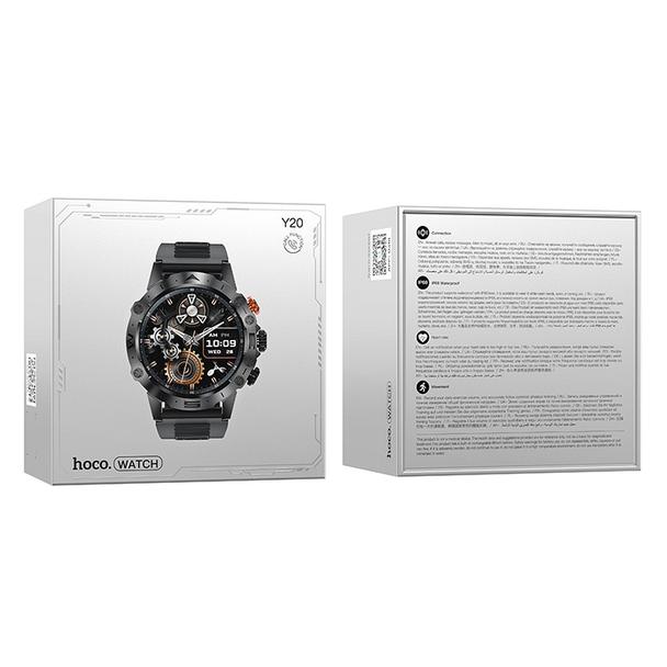 Smartwatch Hoco 1,53" TFT IP68 z funkcją rozmowy Y20 czarny