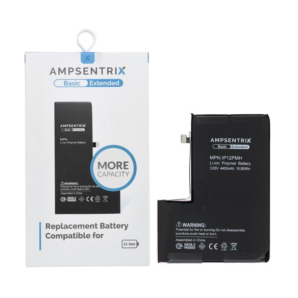AmpSentrix Basic bateria do iPhone 12 Pro
Max (zwiększona pojemność 4400 mAh)
