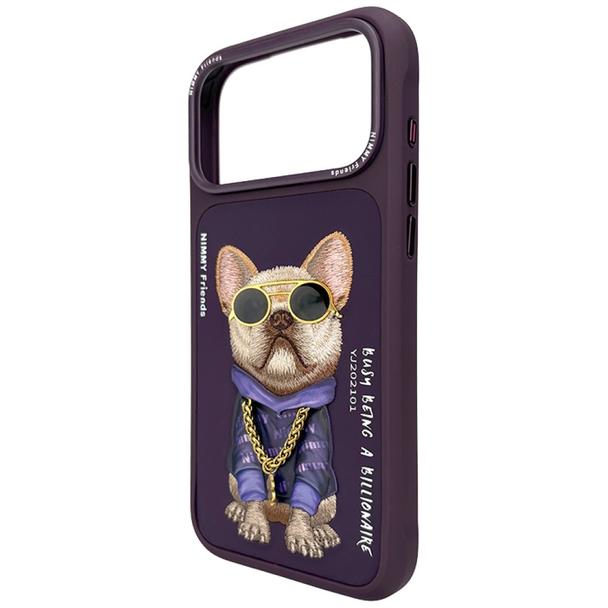 NIMMY futerał GLASSES COOL DOG do IPHONE 18 Pro Max/17 Pro Max fioletowy