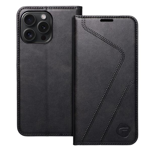 Pokrowiec na iPhone 15 PRO MAX Forcell F-Protect RFID Blocker Book czarny