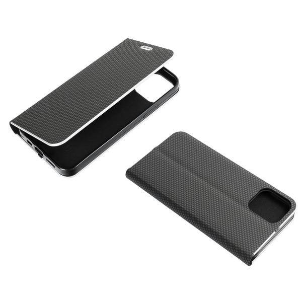 Etui z klapką na Xiaomi Redmi 9AT / Redmi 9A Luna Book Carbon czarne