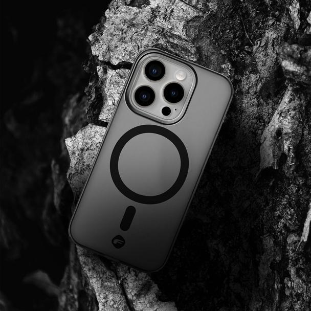Etui na iPhone 16 PLUS Forcell F-Protect Levels Dual Layer 4D technology zgodne z MagSafe Military Drop-Test smoky black
