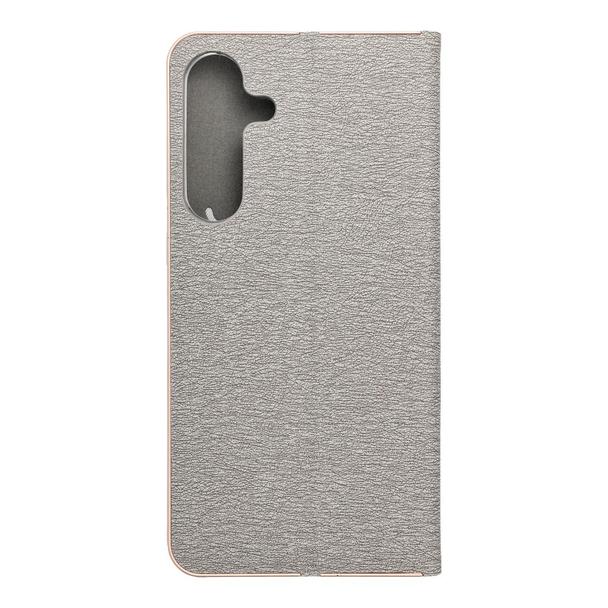 Etui z klapką na Samsung S25 FE Luna Book Gold srebrne