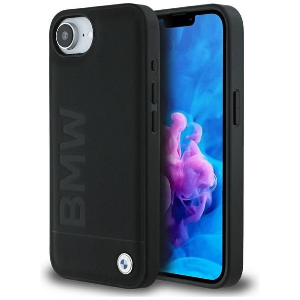 BMW futerał do IPHONE 16e (SE 4 2025) BMHCPSE4SLLBK (Leather Hot Stamp) black