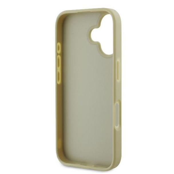 GUESS futerał do IPHONE 16 Plus GUHCP16MHG4SGD (Fixed Glitter Big 4G) złoty