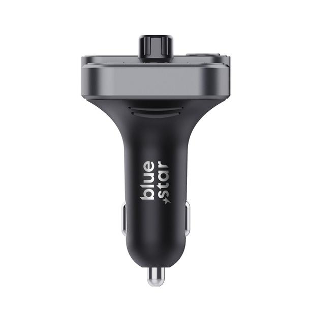 Transmiter samochodowy bluetooth Blue Star AutoStream QC3.0 30W BT84B czarny