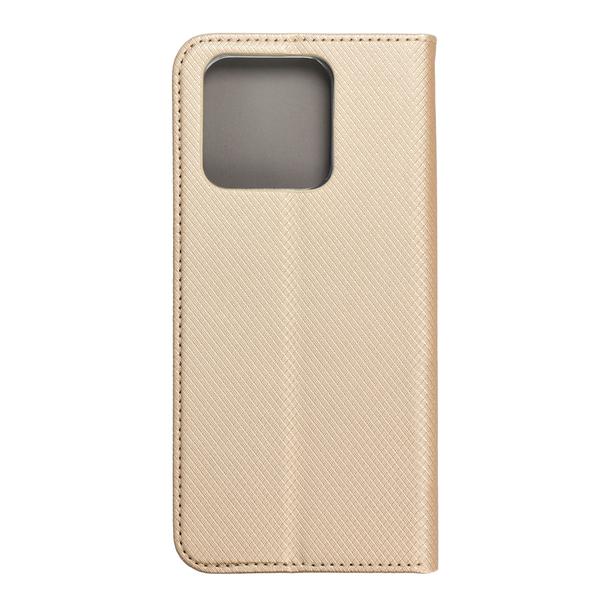 Etui z klapką na Xiaomi Redmi 10c Smart Case Book złote