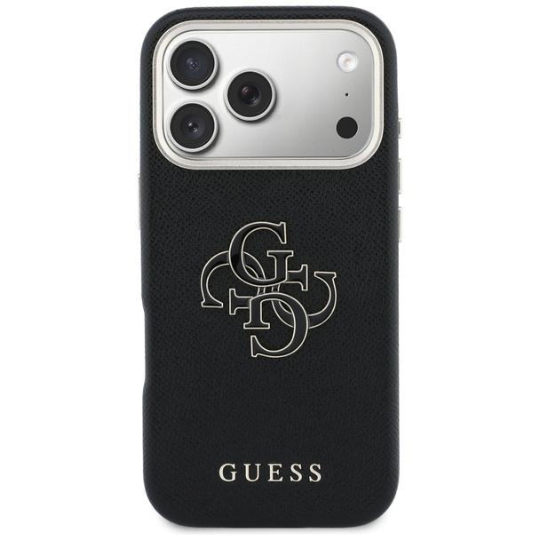GUESS futerał do IPHONE 17 Pro GUHCP17L5PS4RGGK (PU FW Resin Logo) czarny