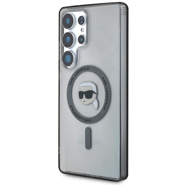 KARL LAGERFELD futerał do SAMSUNG S25 Ultra KLHMS25LHLSKIK (Magnetic IML Metal K. Heads) czarny