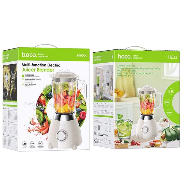 Blender kielichowy Hoco w stylu retro 1,5L HE33 biały
