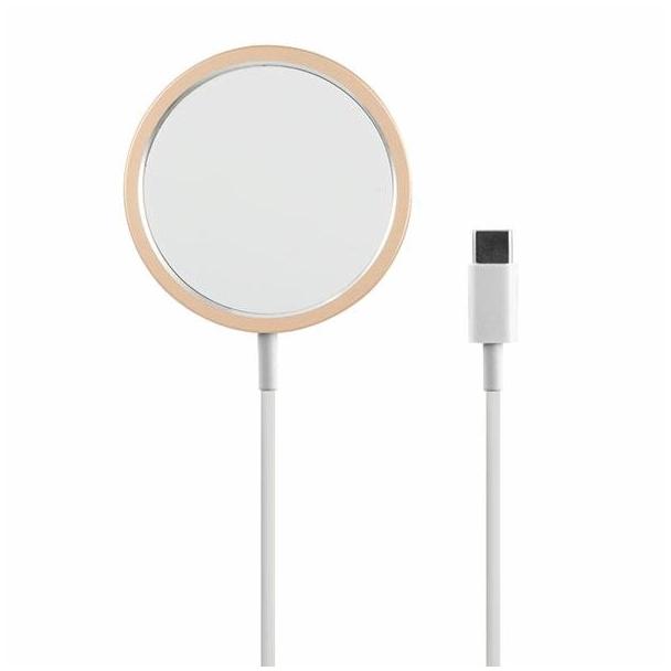 Ładowarka indukcyjna Guess zgodna z MagSafe 15W GUCBMSLRD złota