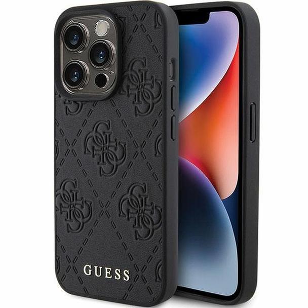 GUESS futerał do IPHONE 15 Pro GUHCP15LP4EPMK (Quilted 4G Classic) czarny