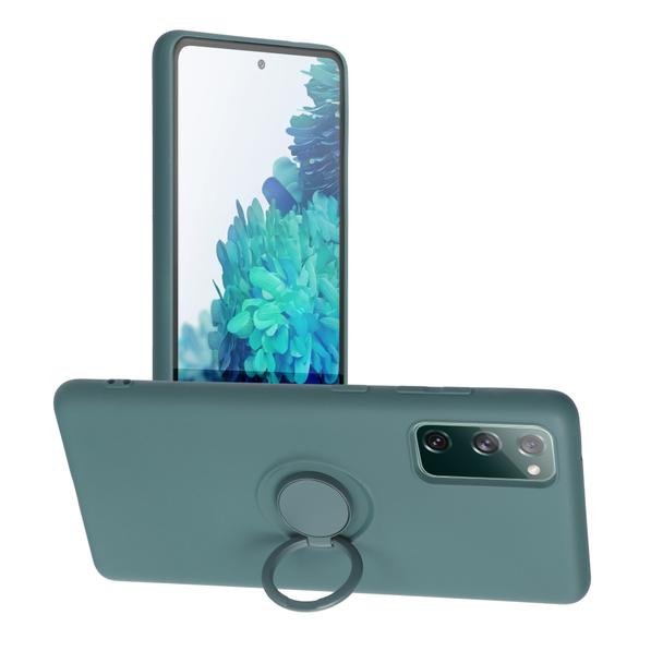 Futerał SILICONE RING do SAMSUNG S20 FE / S20 FE 5G zielony