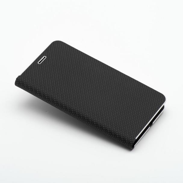Etui z klapką na iPhone 17 Luna Book Carbon czarne