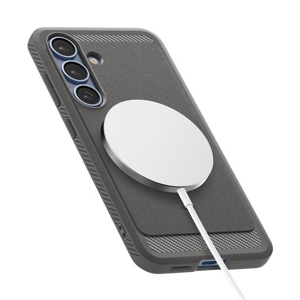 SPIGEN futerał RUGGED ARMOR MAG kompatybilny z MagSafe do SAMSUNG S25 marble grey