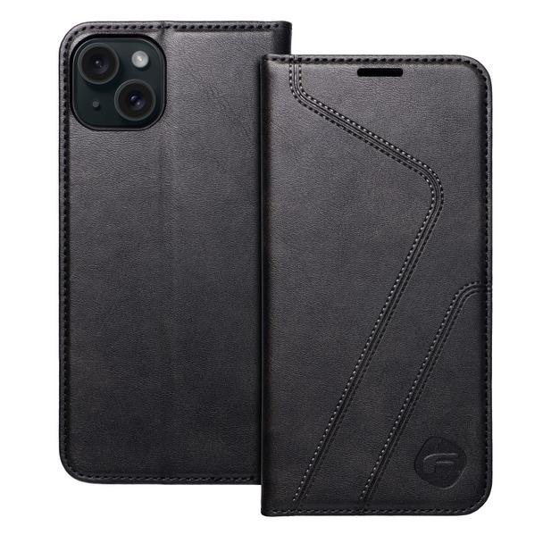 Pokrowiec na iPhone 15 PLUS Forcell F-Protect RFID Blocker Book czarny