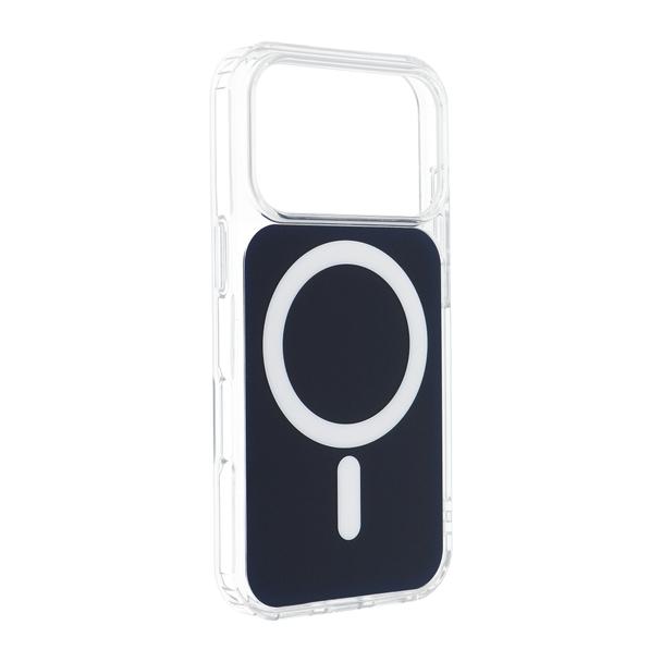 Futerał do iPhone 17 PRO MAX Clear Fusion Mag Cover zgodny z MagSafe granatowy