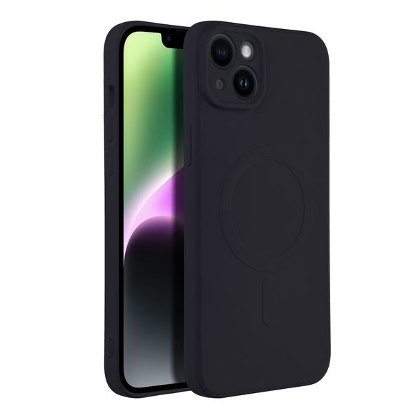Futerał do iPhone 14 PLUS Silicone Mag Cover zgodny z MagSafe czarny